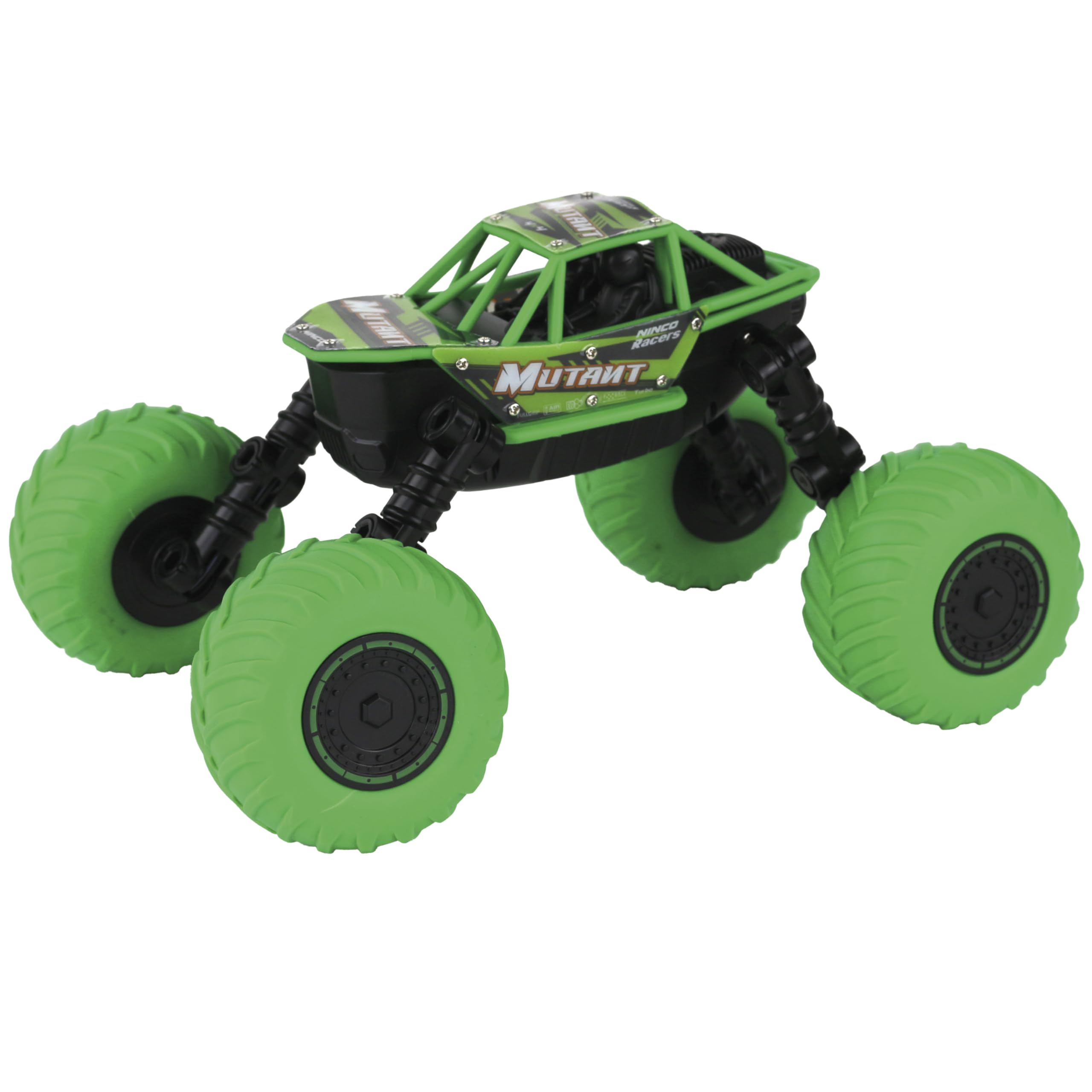 Ninco - Coche teledirigido MUTANT con batería de litio, Ruedas multiposición, más de 100 posiciones girándolas manualmente, Programable: guarda movimientos y reprodúcelos, A partir de 6 años (NH93201)