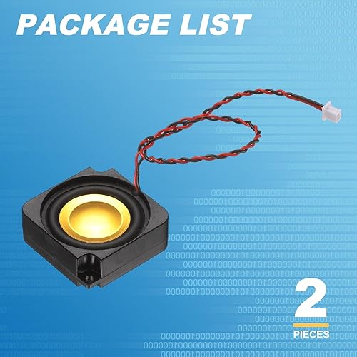 Miniatura 3 de PATIKIL Mini altavoz de 3 vatios y 4 ohmios, 2PCS máquina de publicidad portátil móvil de gama completa Conector micro del altavoz para pequeños