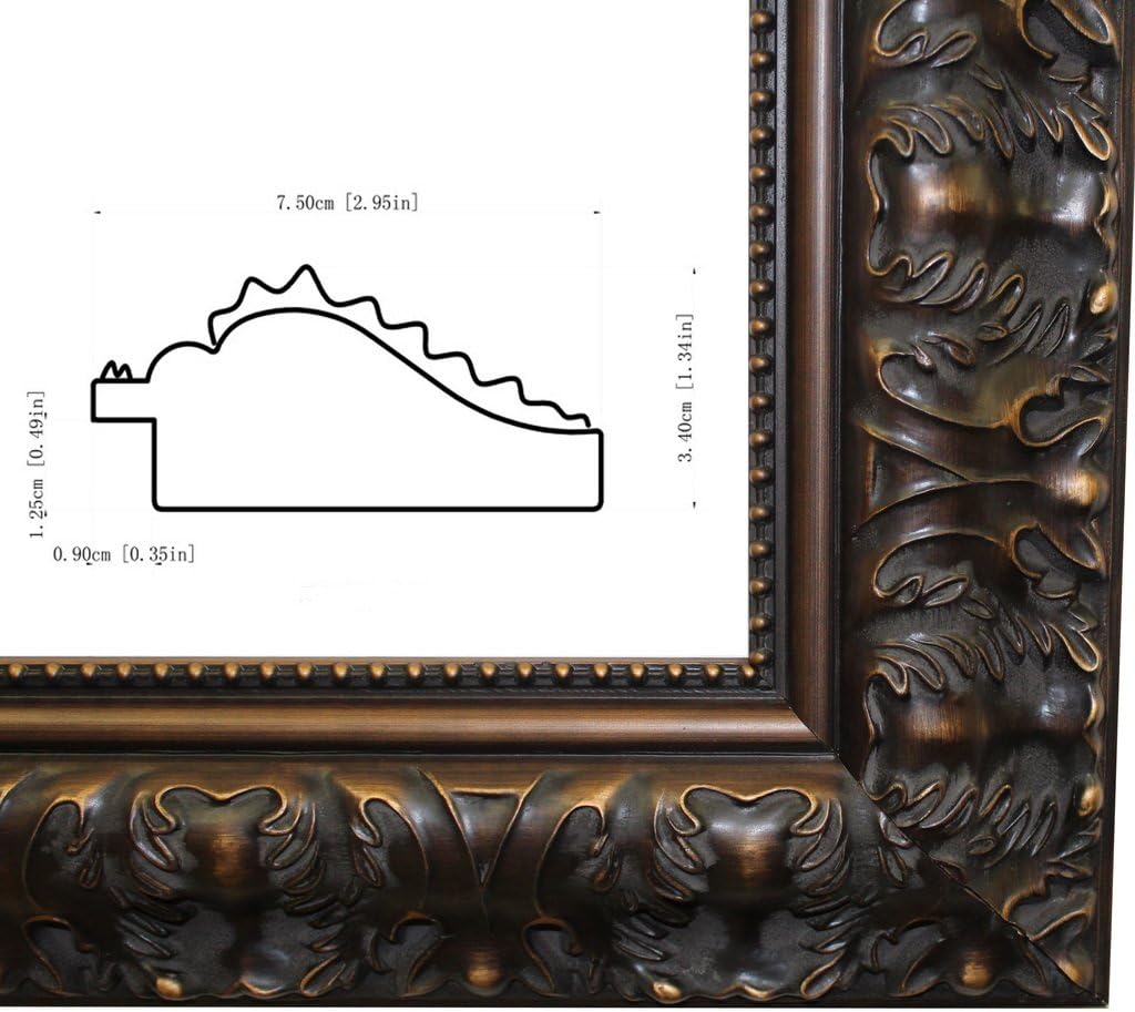 Brown Black canvas/mirror/poster frame,20x30 solid wood, 2