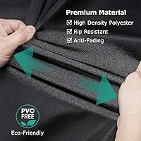 Vista 7 de Cubierta para perrera para perros al aire libre, 10'Dx10'W, resistente a los rayos UV, impermeable, cobertura completa para perrera de perro