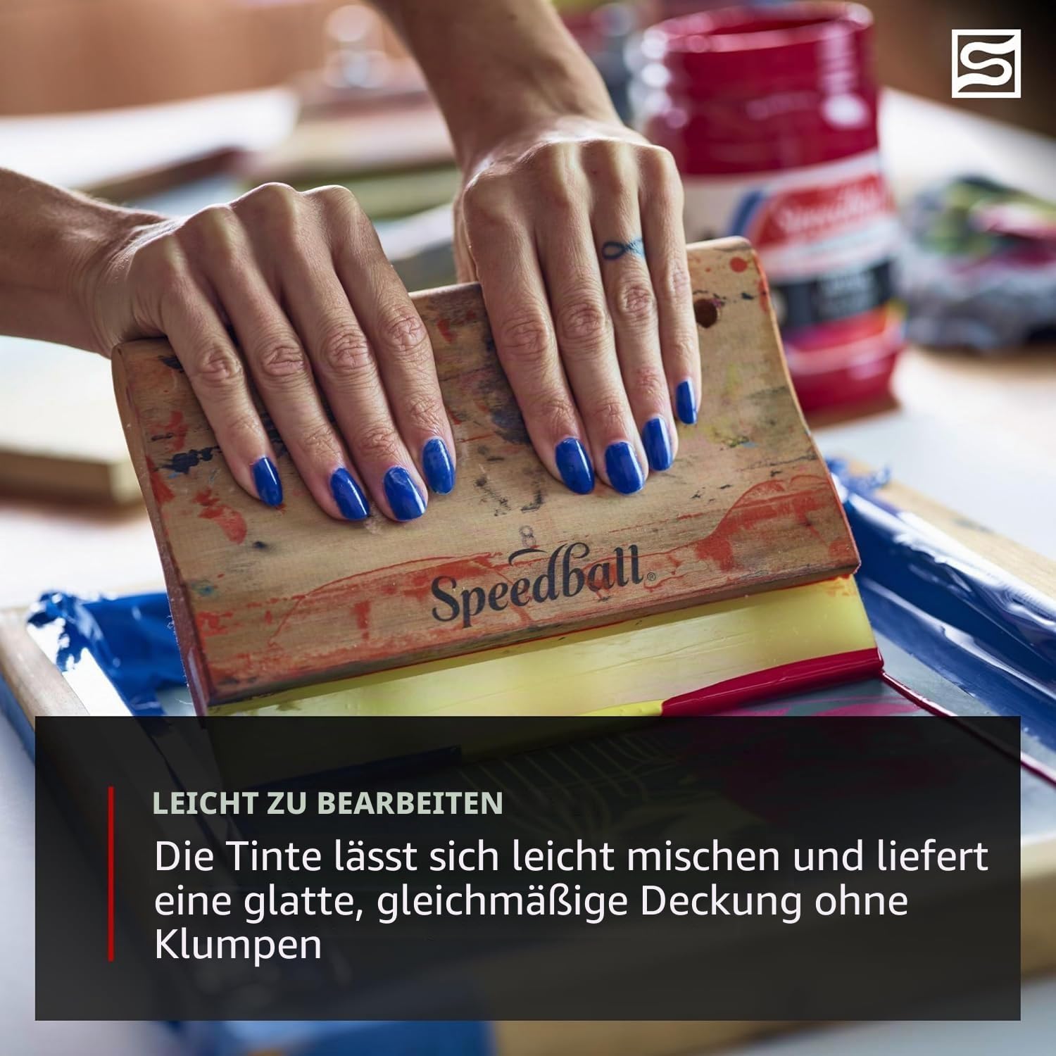 Speedball Stoff-Siebdruck-Tinte Starter-Set 6 Farben 120 ml