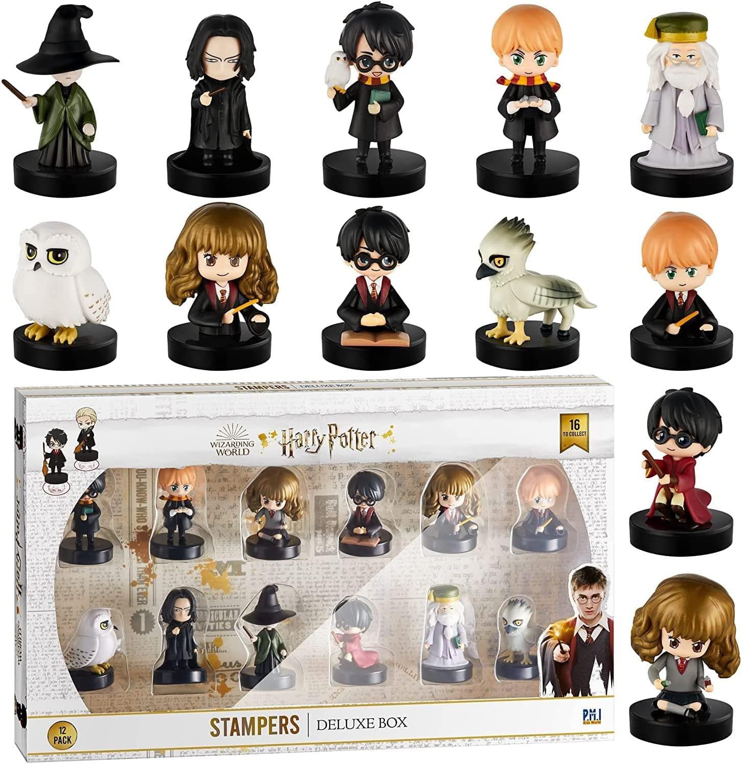 Harry Potter Stampers 12pk Hedwig Buckbeak Albus Weasley Figure Set