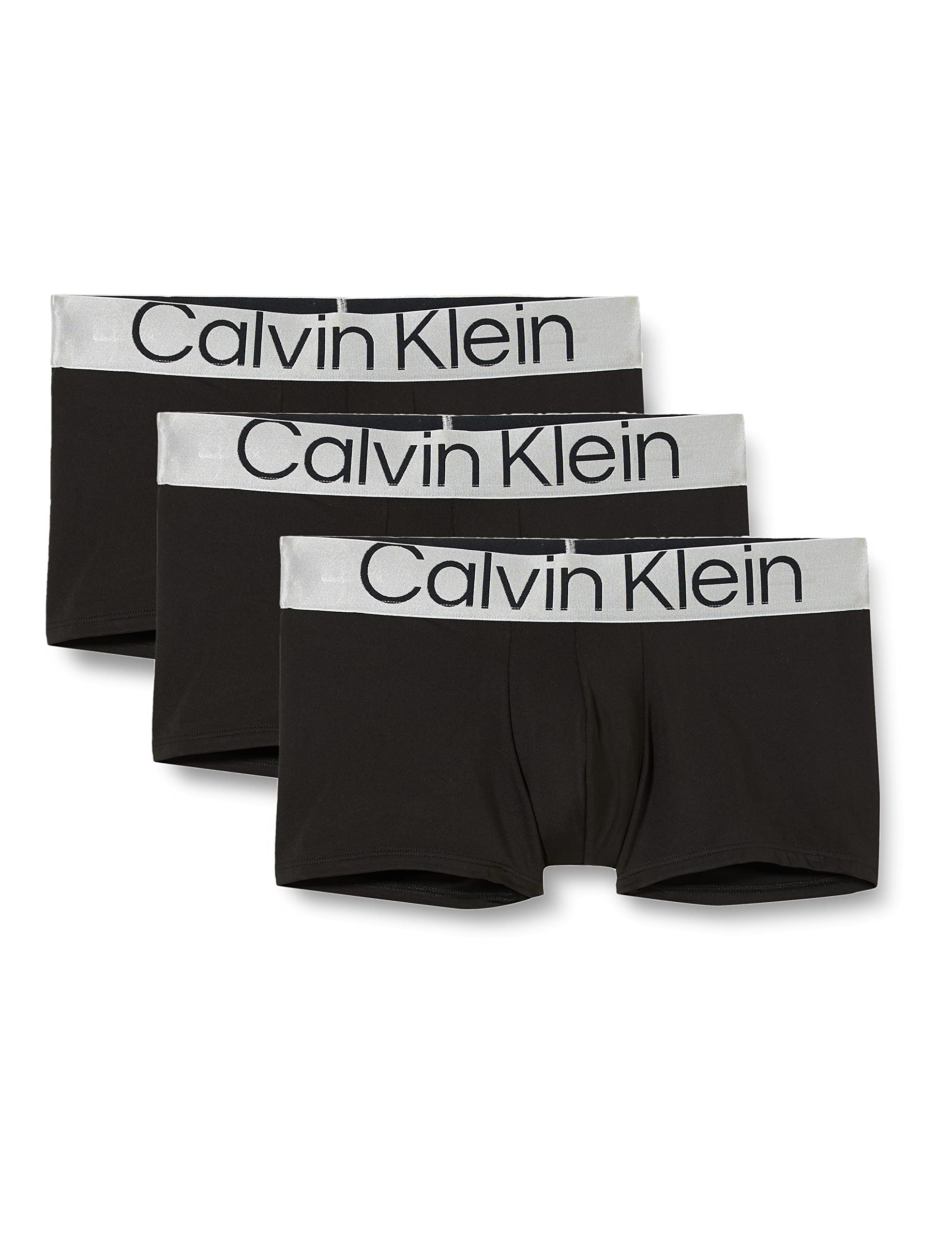 Calvin Klein Pack de 3 Calzoncillos para Hombre Bóxer de Tiro Bajo Elásticos