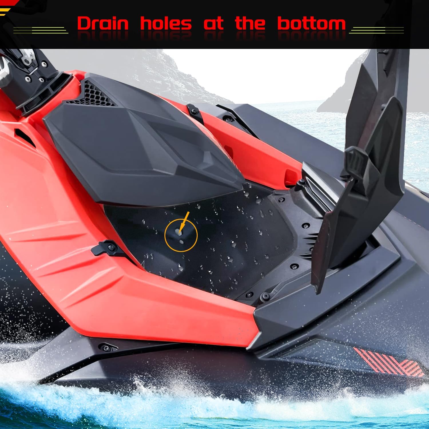 Front Storage Bin Cargo Box Compatible with Sea-Doo Spark 2014-2023, Sea-Doo Spark TRIXX 2019-2023, Replace 295100864, 295100504