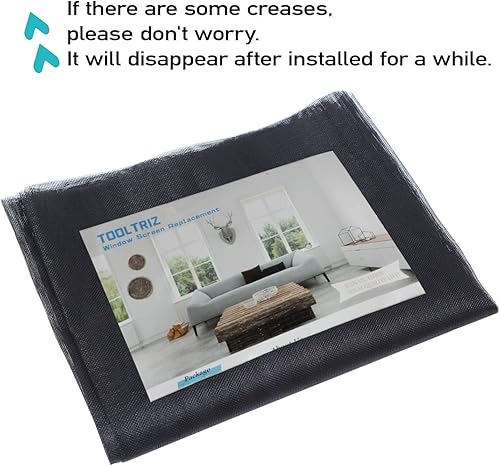 Miniatura 2 de Pantalla de repuesto para ventanas y puerta mosquitera, 59 x 106 pulgadas, malla de fibra de vidrio duradera, pantalla de ventana y mosquitera