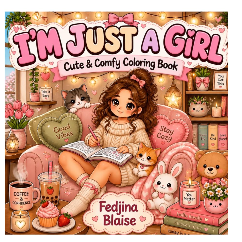 I’m Just A Girl: Cute &Comfy Coloring Book