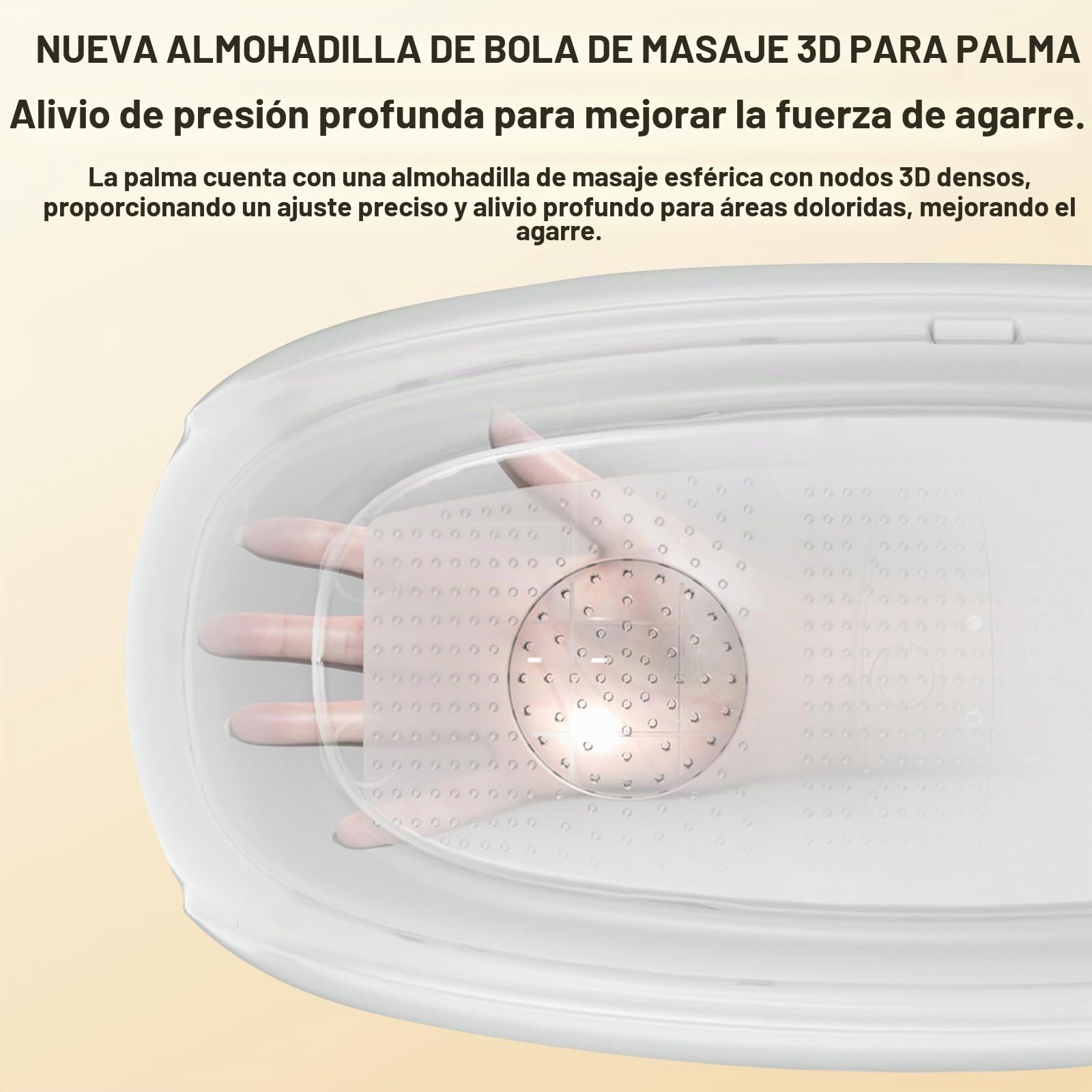 Masajeador eléctrico de mano, masajeador de mano inalámbrico | 3 modos de masaje, 5 niveles de intensidad, masajeador de mano portátil con pantalla táctil, regalo para mujeres y hombres