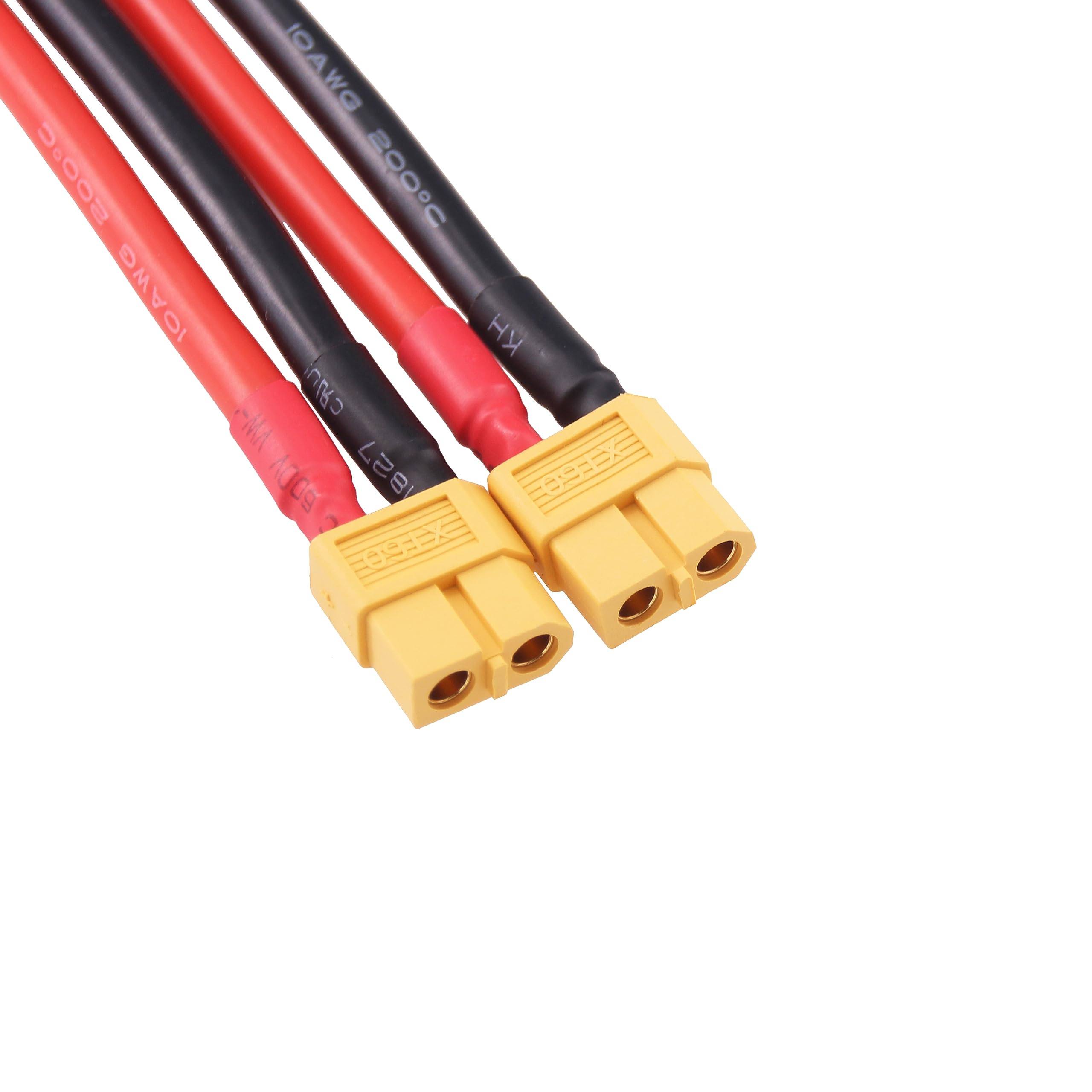 Cable XT60 A Ojal Para Baterías Lipo - Conector Terminal Redondo De 12 AWG, Ideal Para FPV Racing Y Cargadores RC, Conexión Segura Y Eficiente