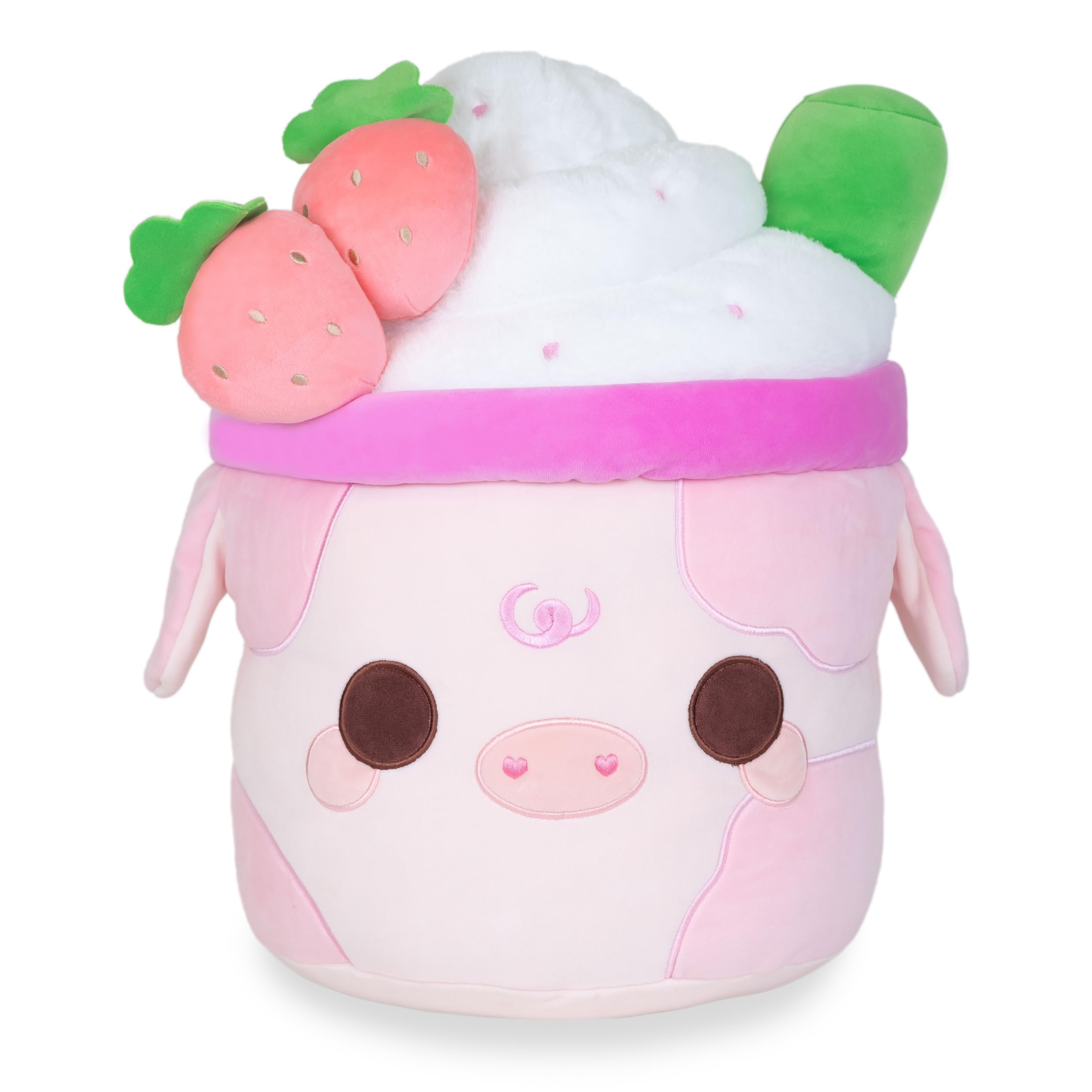 Amazon.com: Cuddle Barn PlushGoals - Hug Sized Strawberry Mooshake