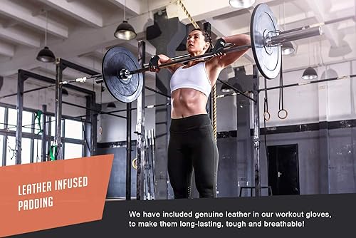 Miniatura 5 de RIMSports Guantes de entrenamiento para hombres y mujeres  Guantes transpirables de levantamiento de pesas para gimnasio, ejercicio, levantamiento