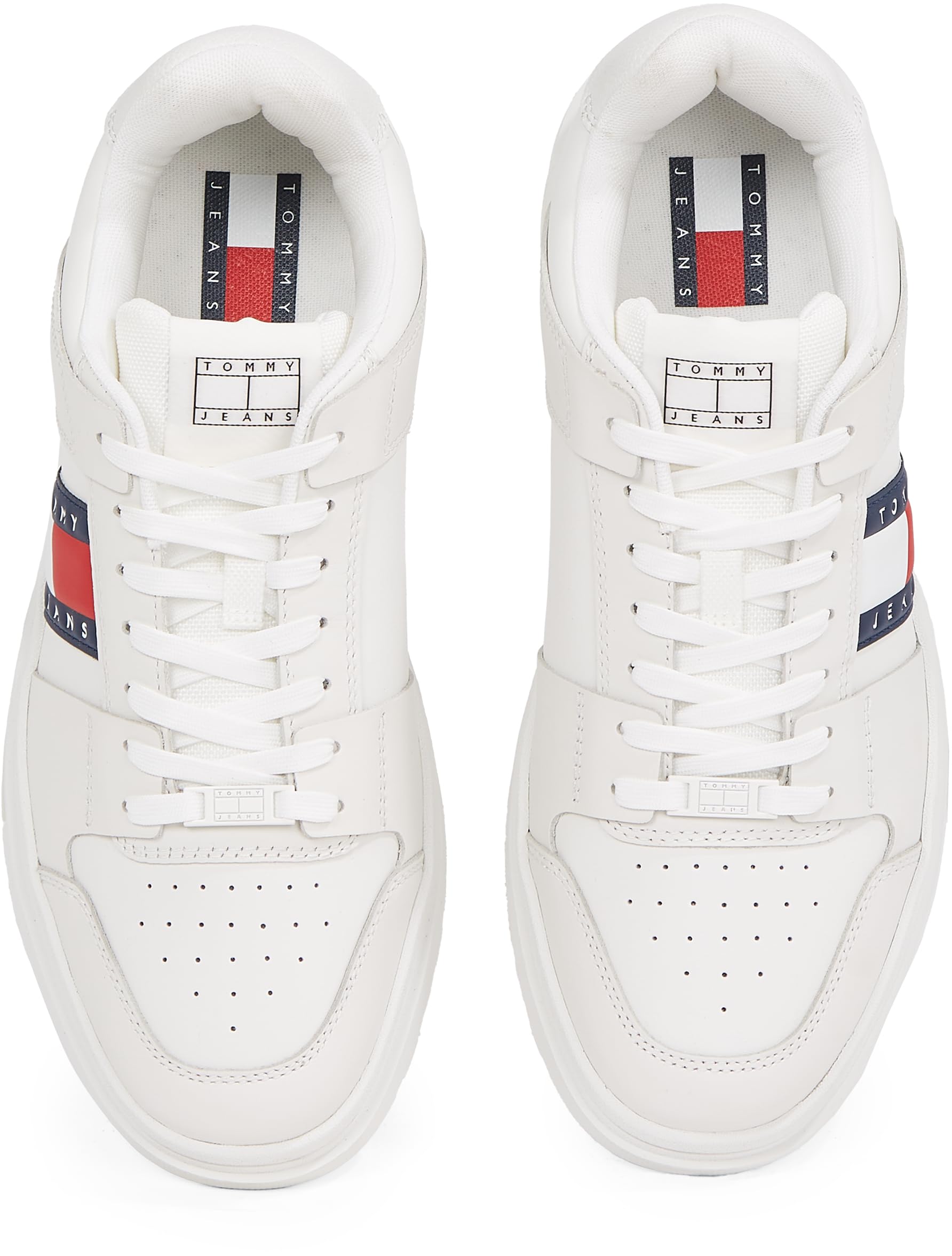 Tommy Jeans Uomo Sneakers Profilo Basso Brooklyn Essential in Pelle