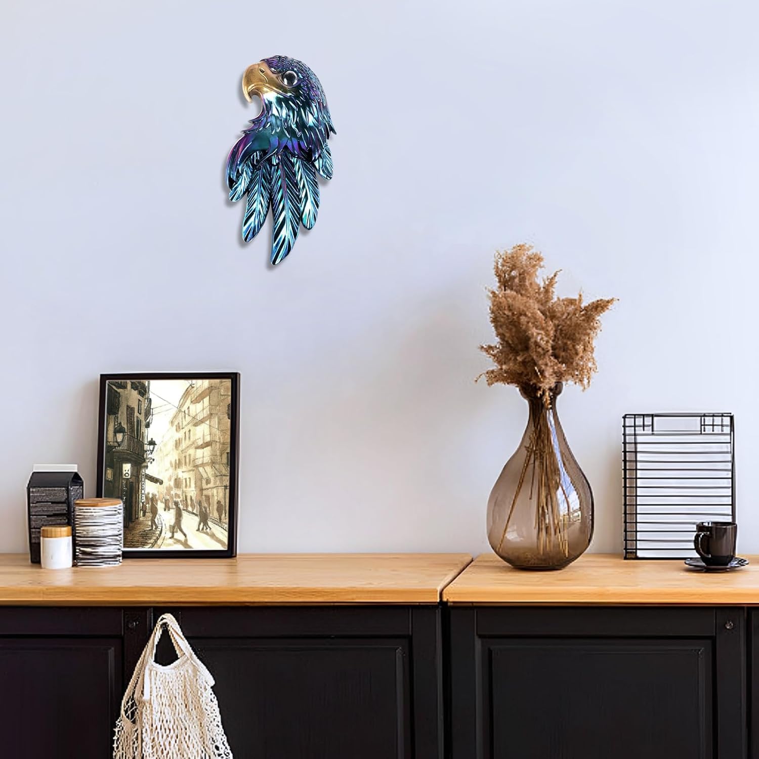 3D Crystal Eagle Silicone Mold Eagle Resin Mold for Epoxy/UV Resin Casting, DIY Craft Hanging Ornament Art Decors for Living Room Resin Craft Mold Lovers Gift Home Bedroom Wall Decors