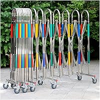 Vista 3 de Barricada de metal expandible de acero inoxidable - Puerta de barrera de seguridad móvil - Valla de tráfico retráctil - para garajes, escuelas