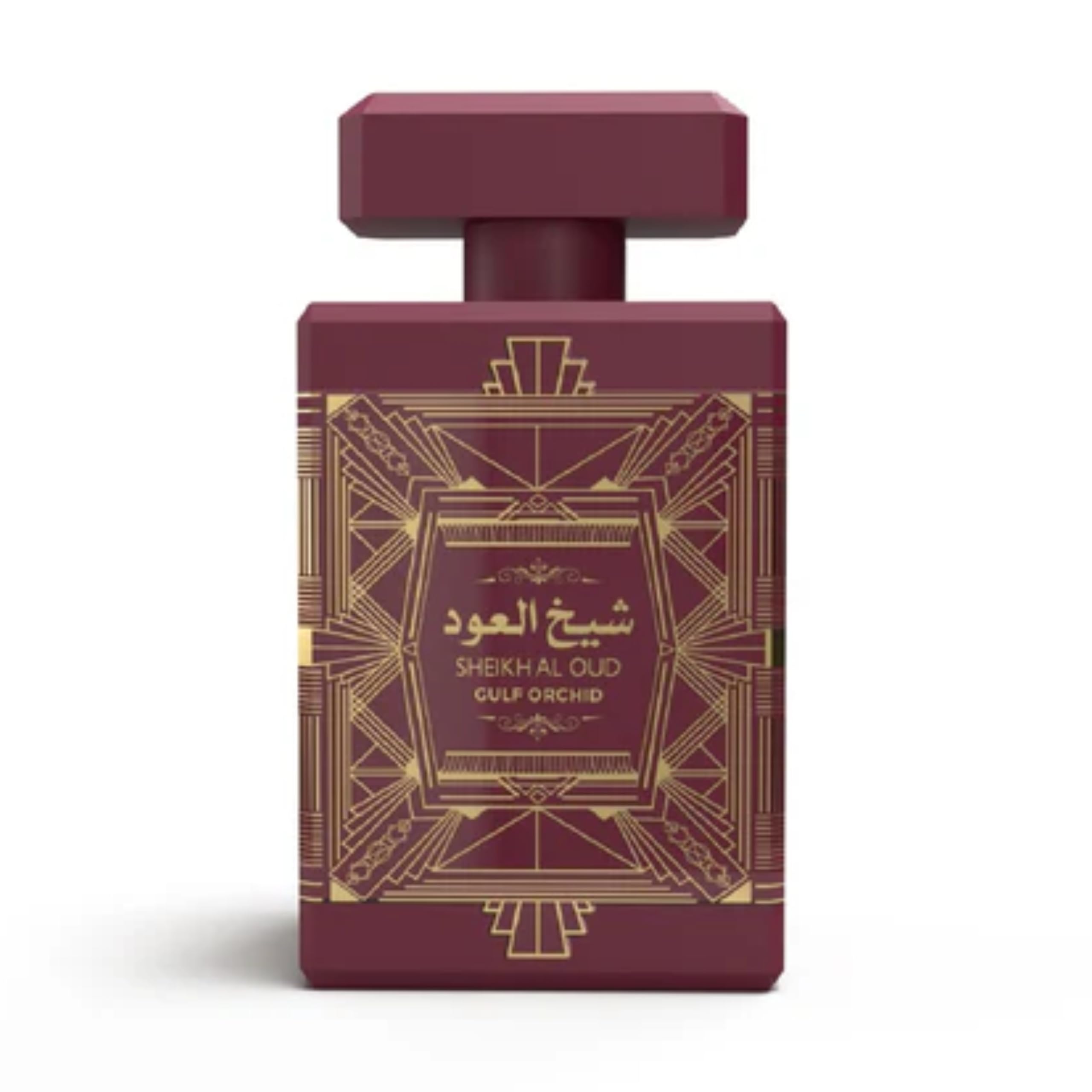 Gulf Orchid Sheikh AI Oud Red Eau De Parfum 100ml – Luxus Damenparfum, Langanhaltender Duft, Blumig und Elegant Parfüm für Alltag und besondere Anlässe mit Kajal