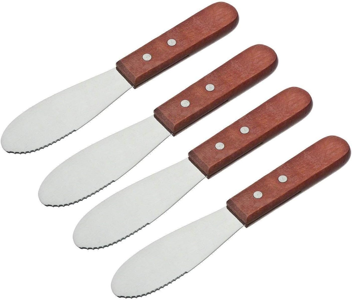 NEW, Wide Sandwich Spreader Butter Knife Knives, Cheese Spreader, Stainless Steel Blades, Restaurant Grade