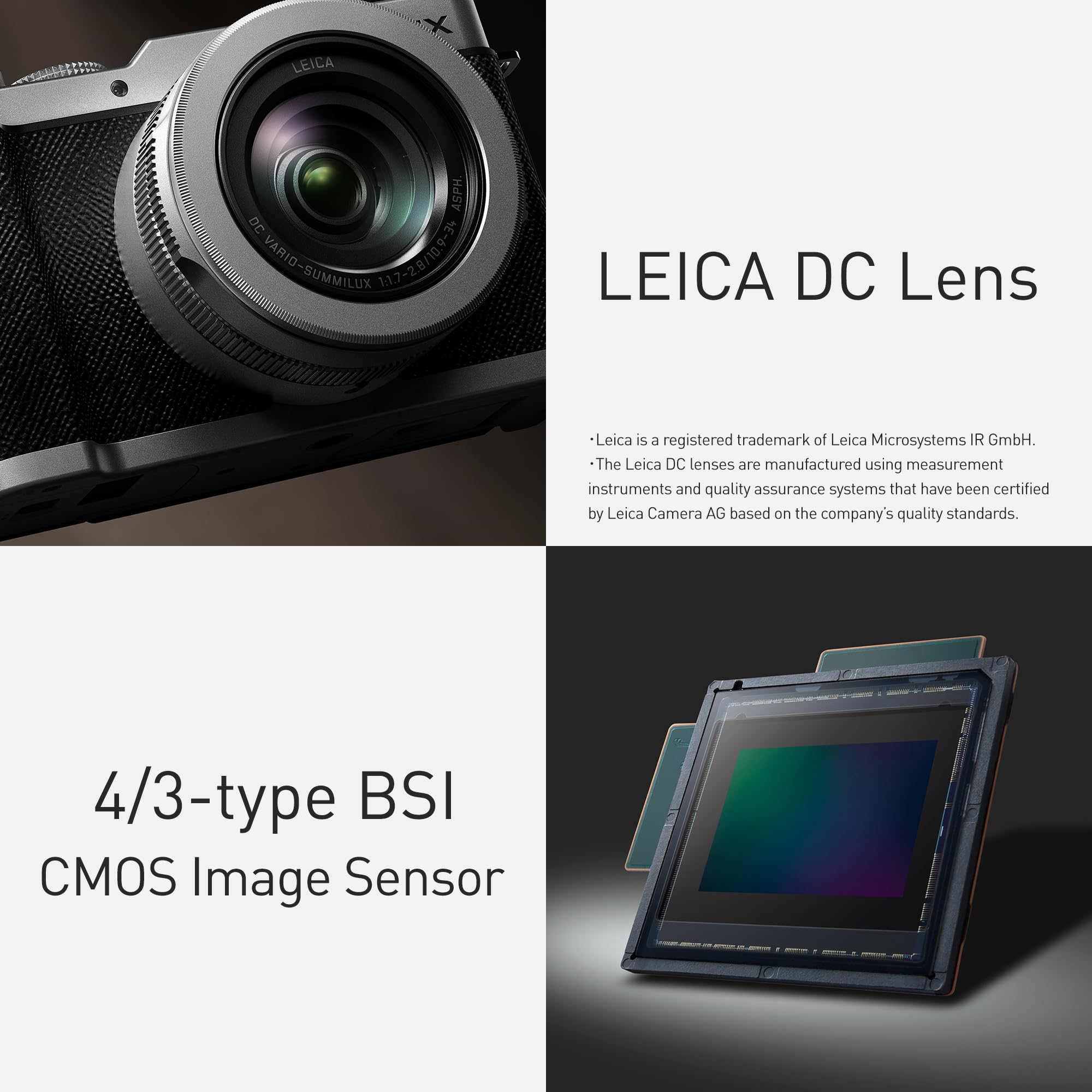Panasonic LUMIX DC-L10E-K: Fotocamera Compatta Premium con Obiettivo LEICA 24-75mm F1.7-2.8, 20,4 MP, AF Ibrido a Fase, Video 4K, Scatto Verticale, Nero