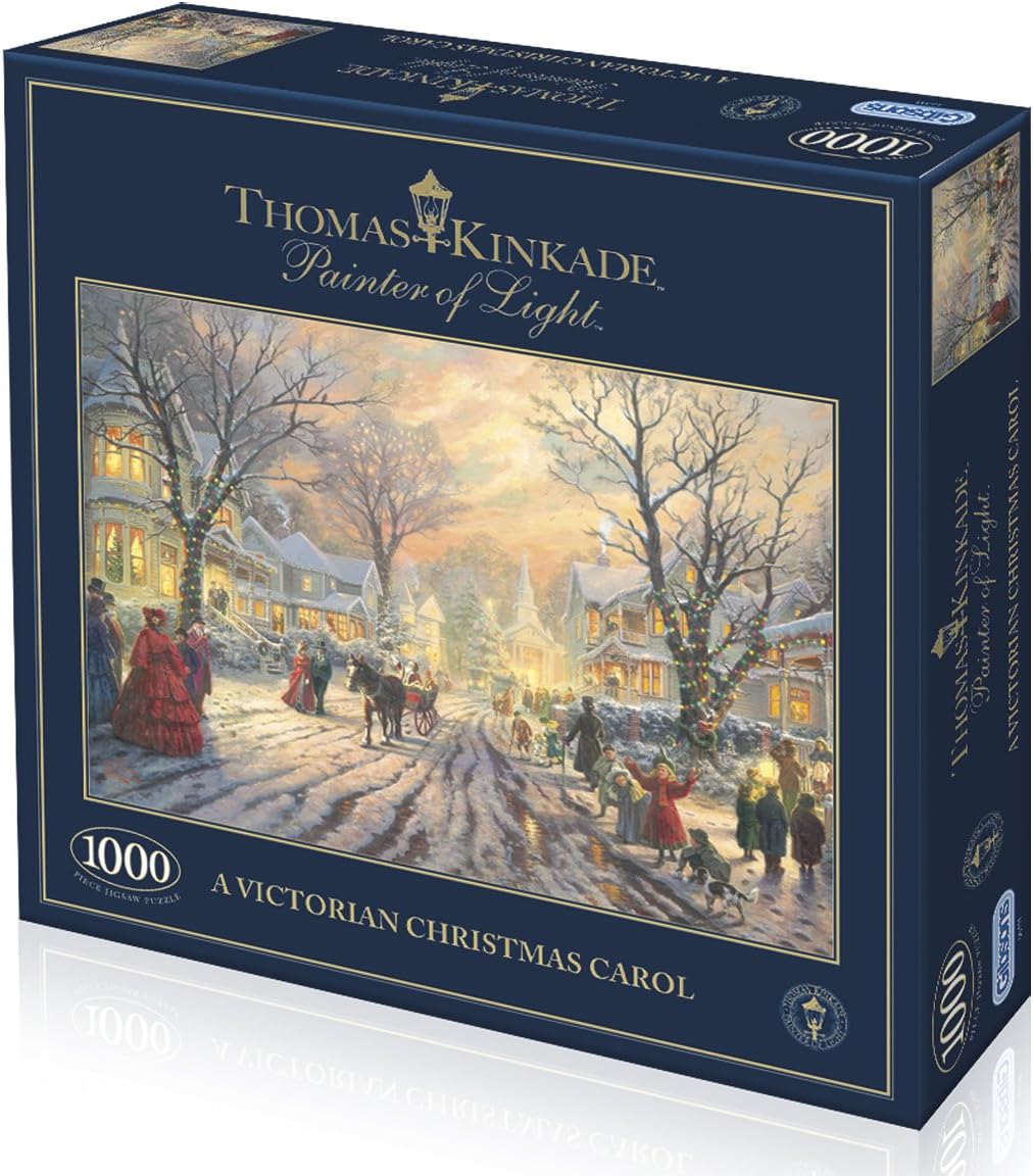 Thomas Kinkade Gibsons A Victorian Christmas Carol Jigsaw Puzzle (1000