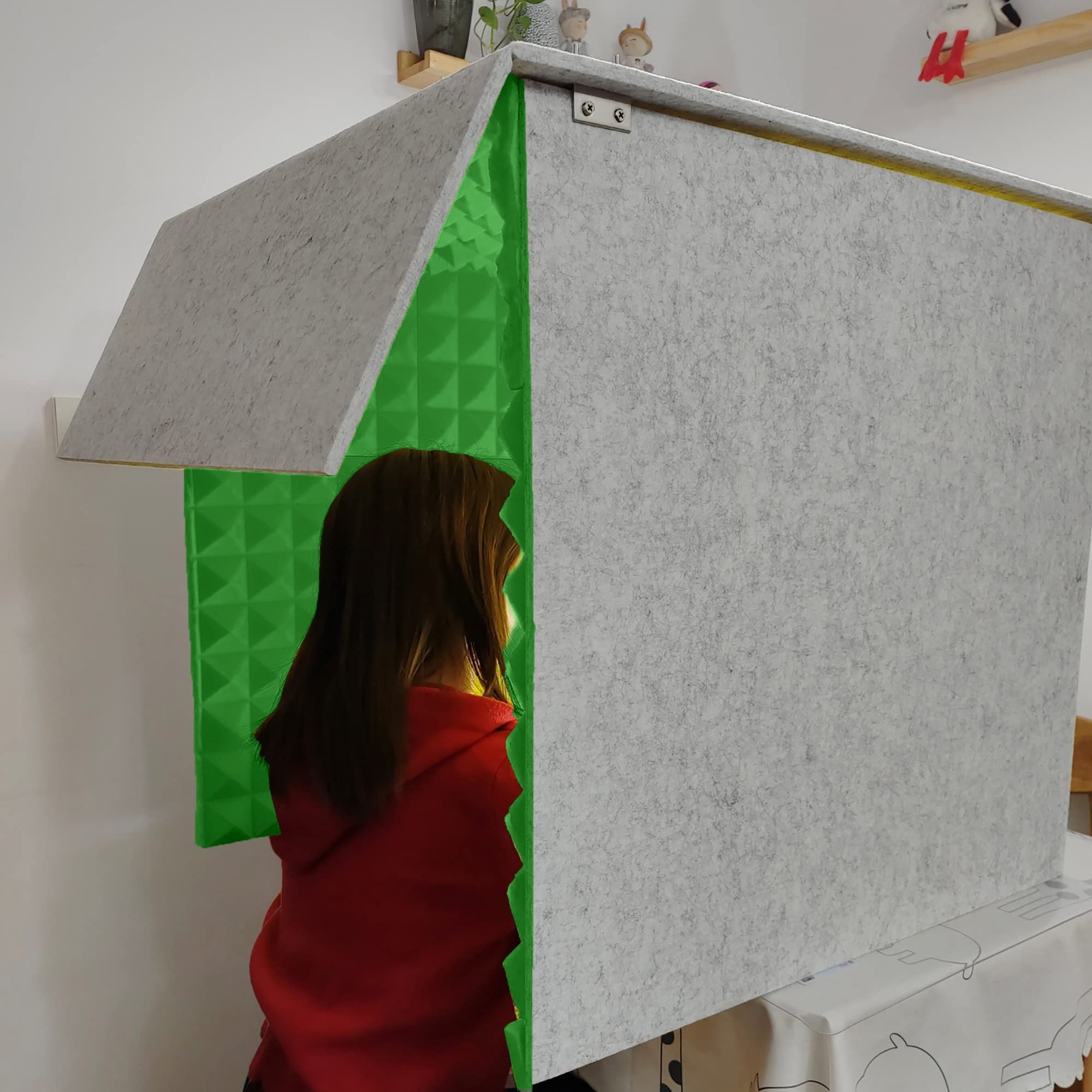 Sound Booth Portable Vocal Booth - Desktop Soundproof Cover for Studio Desk, Recording Booth, Microphone - DIY Sound Recording Vocal Booth Box with Sound Absorbing Shield