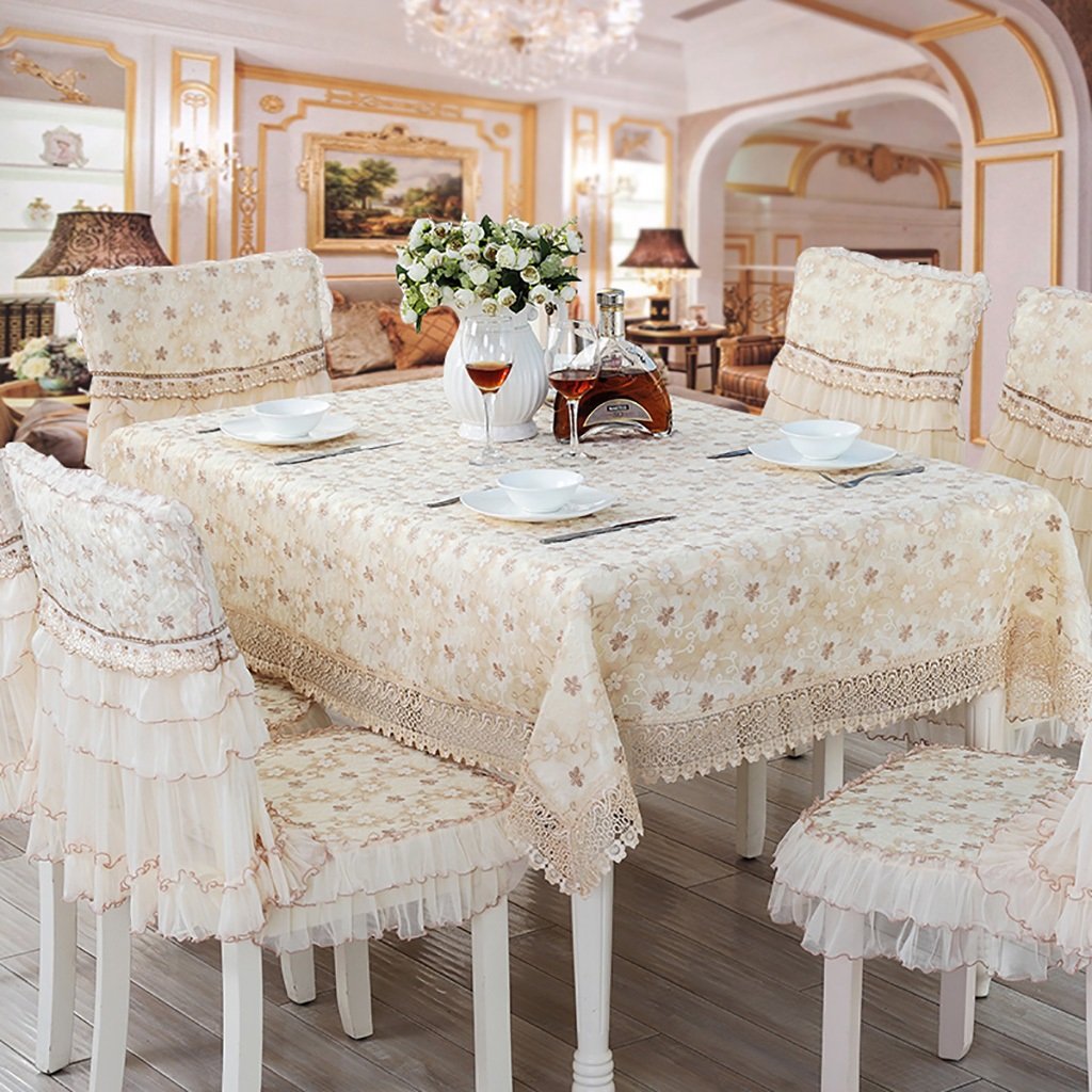 Nappe Ovale en Tissu pour Grande Table Ronde de Salon