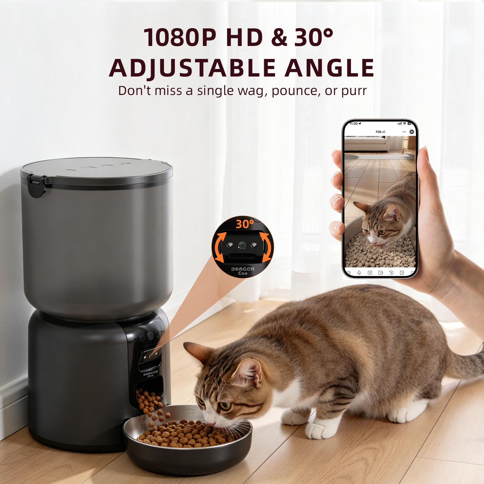 Smart Pet Feeder with Camera Gallery Image