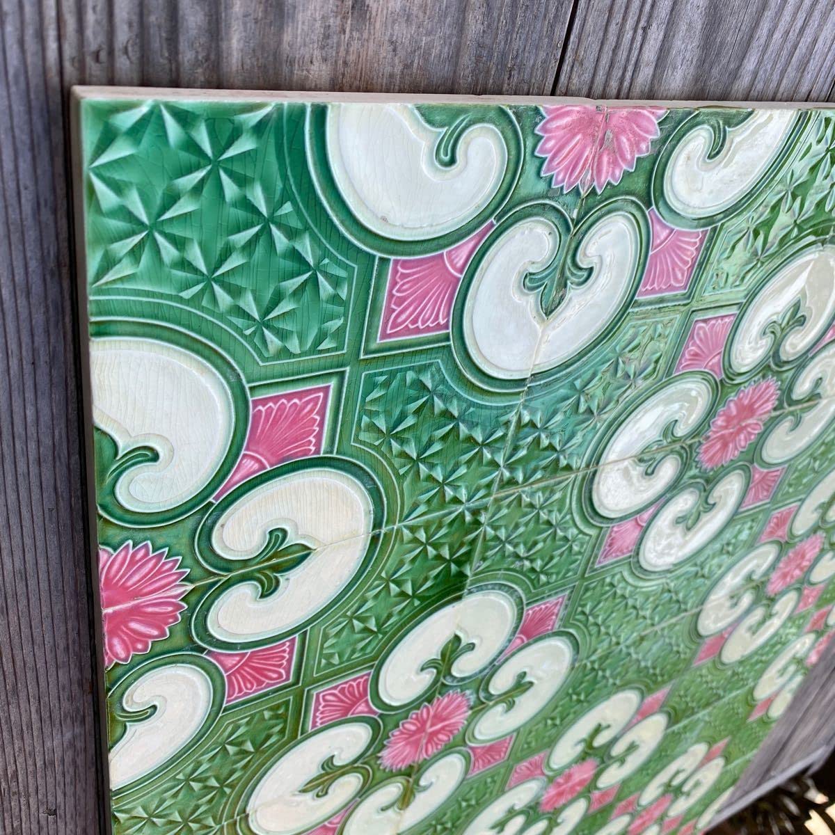 Amazon.co.jp: アンティーク・マジョリカタイル 1 良品20枚セット