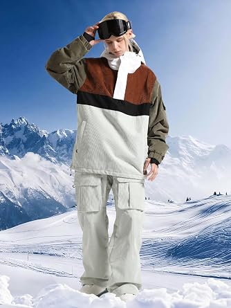 Men Ski Jackets Snowboard Coats Women Waterproof Pullover Jacket Winter Sports Windproof Warm