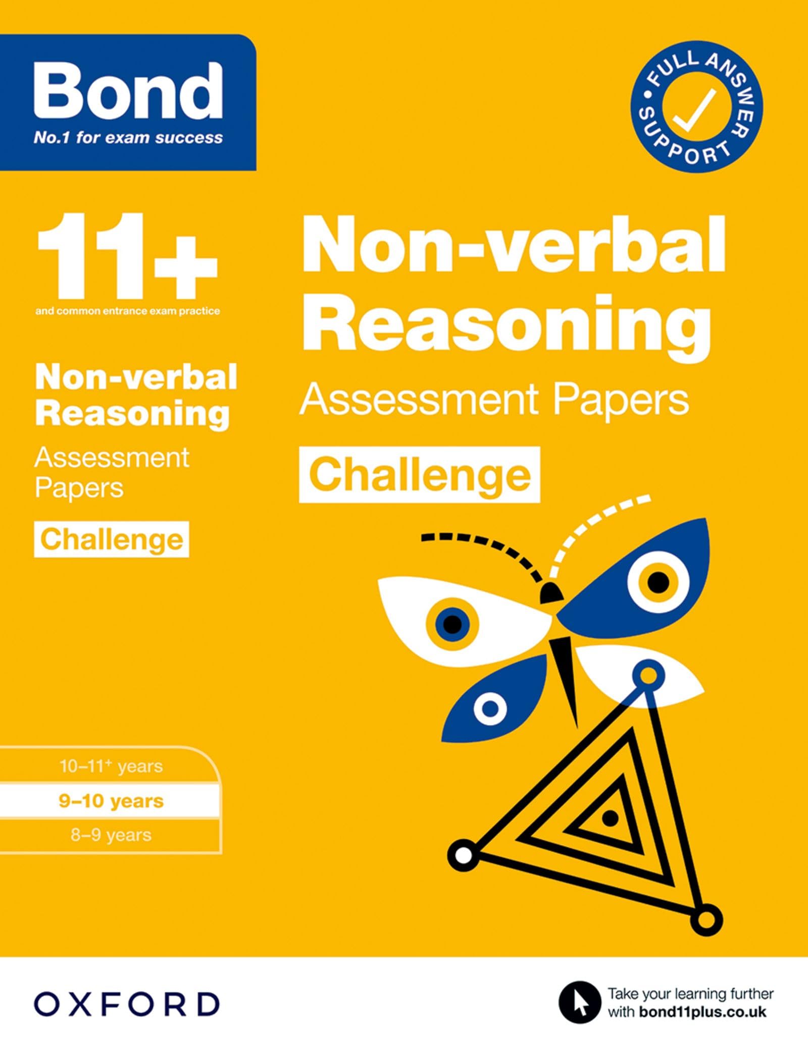 Bond 11+ Non-verbal Reasoning Challenge Assessment Papers 9-10 years (for GL