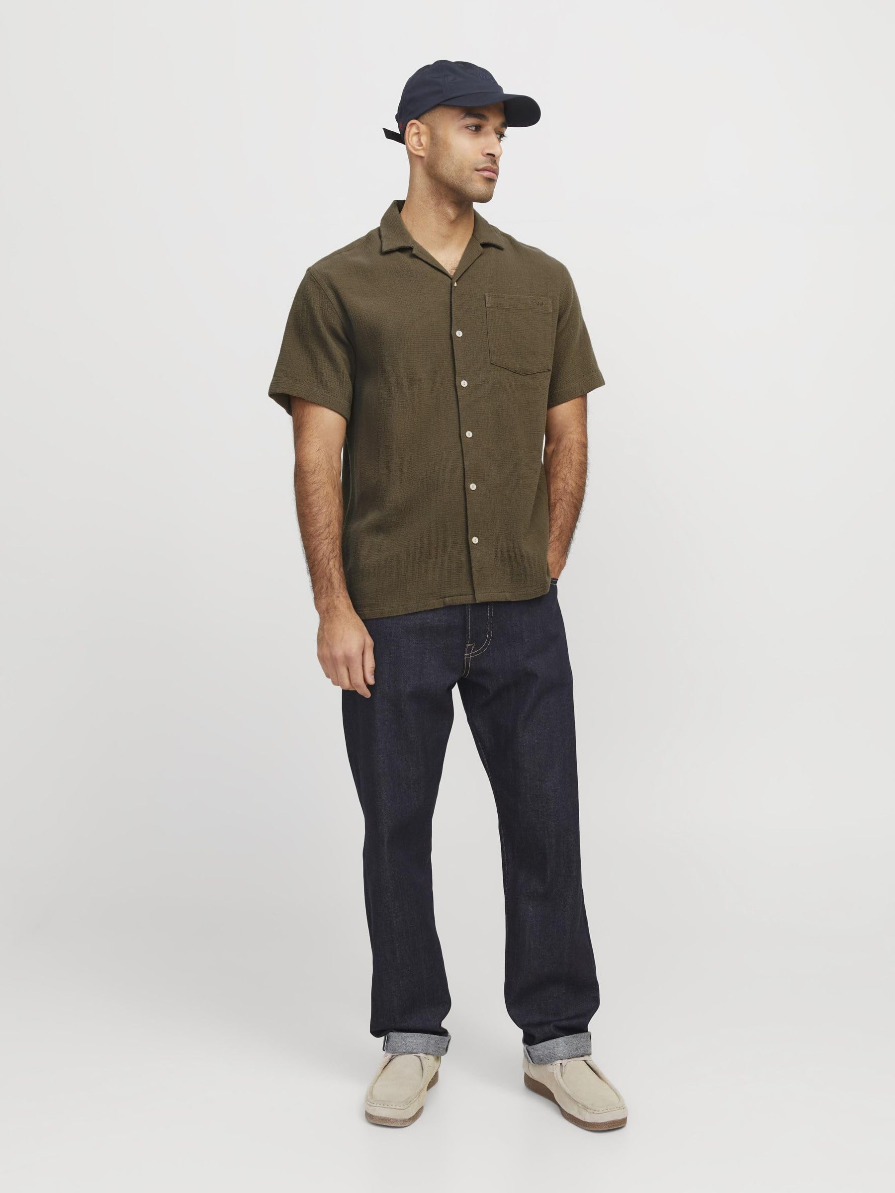 JACK & JONES Męska koszula hawajska RDD koszula hawajska