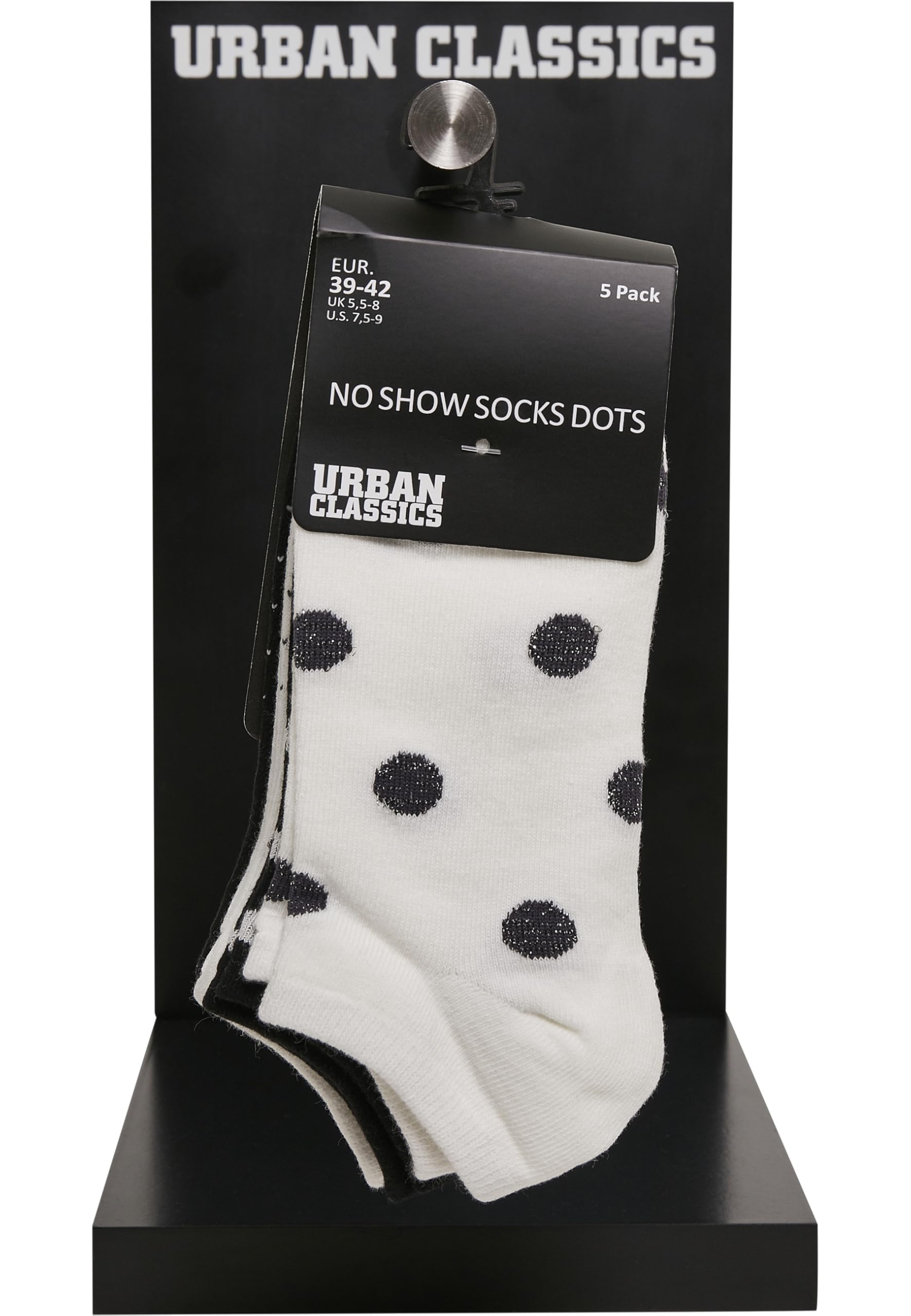 Urban Classics skarpety Uniseks No Show Socks Dots 5-pak