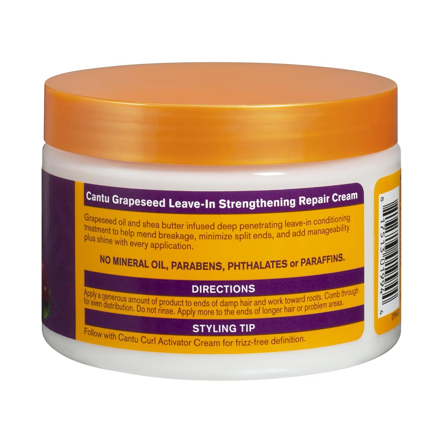 Cantu Grapeseed Leave in Conditioning Cream, 12 oz