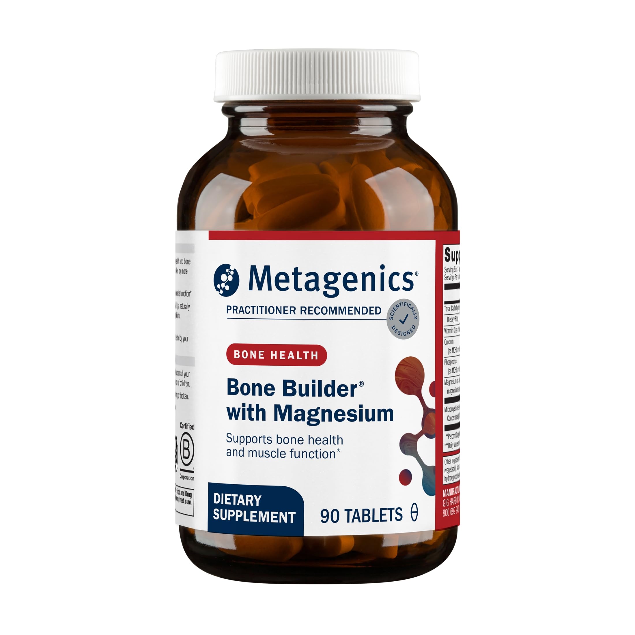 Metagenics Suplemento de Cálcio com Magnésio, 300 mg, 90 comprimidos