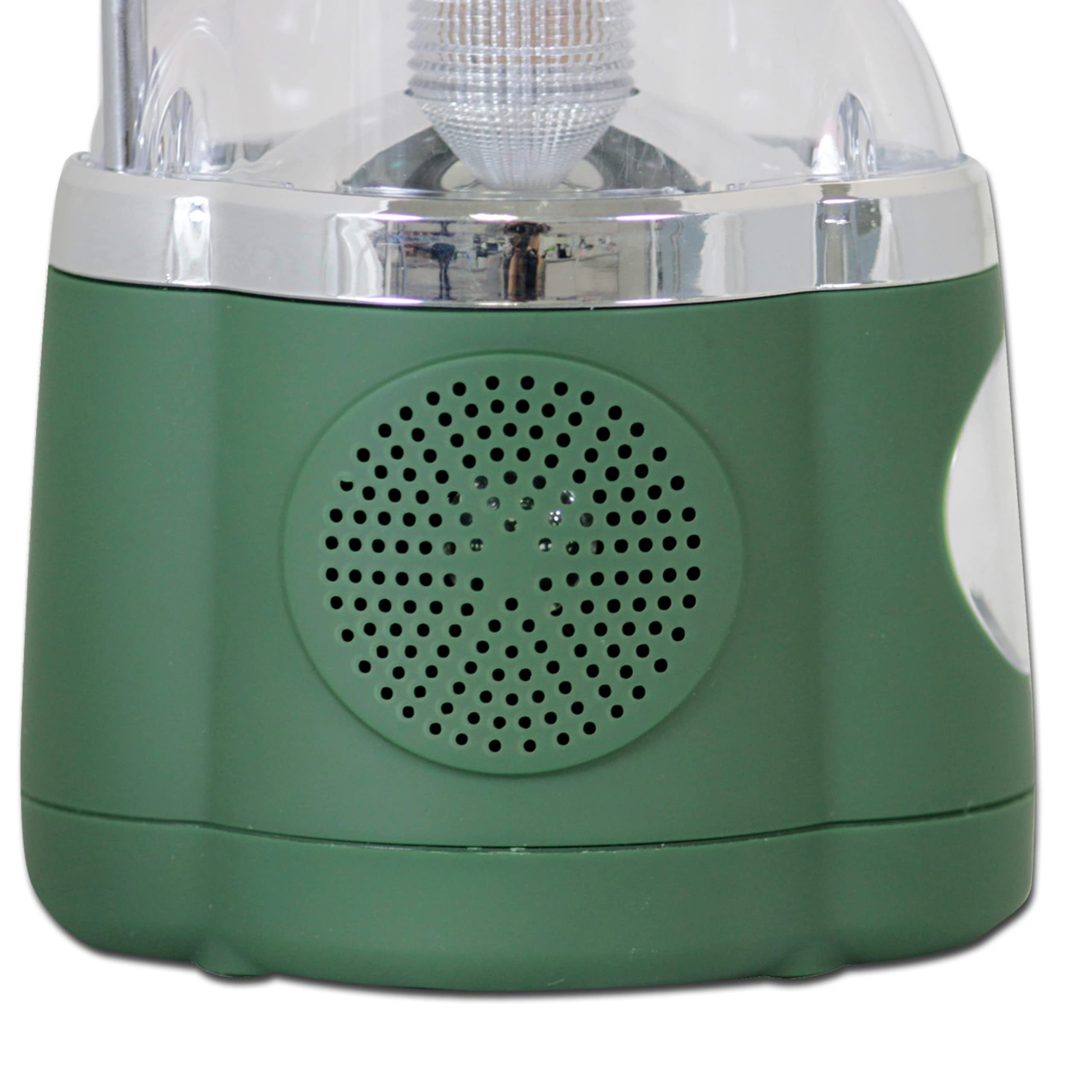 Northpoint Latarnia 12 LED z 4 latarką LED i radiem AM/FM, 190485, zielona, radio