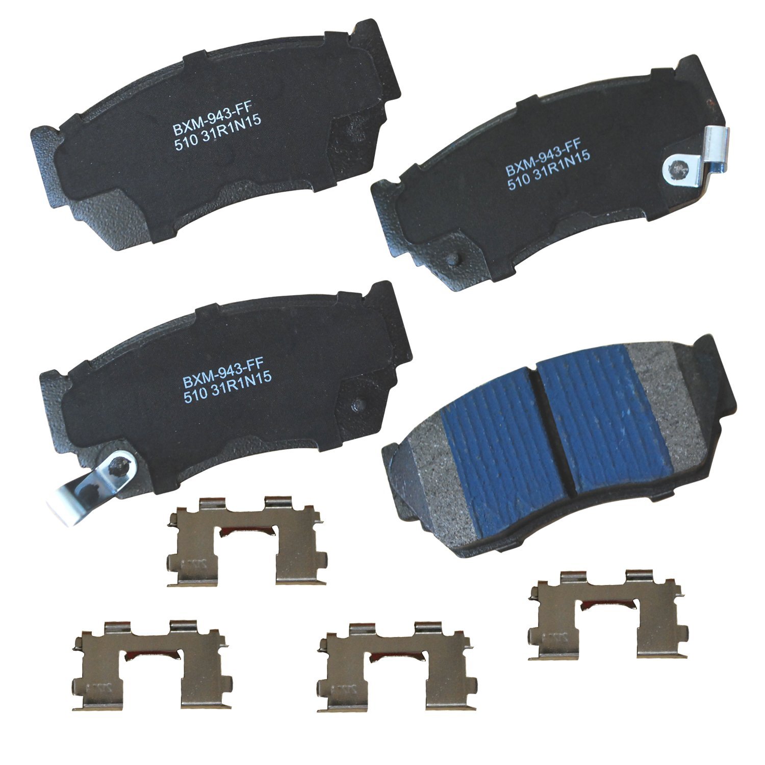 Bendix Premium SBM510 Semi-Metallic Front Brake Pads for Nissan NX 1993-1991, Sentra 1994-1991, Tsuru 2017-1997
