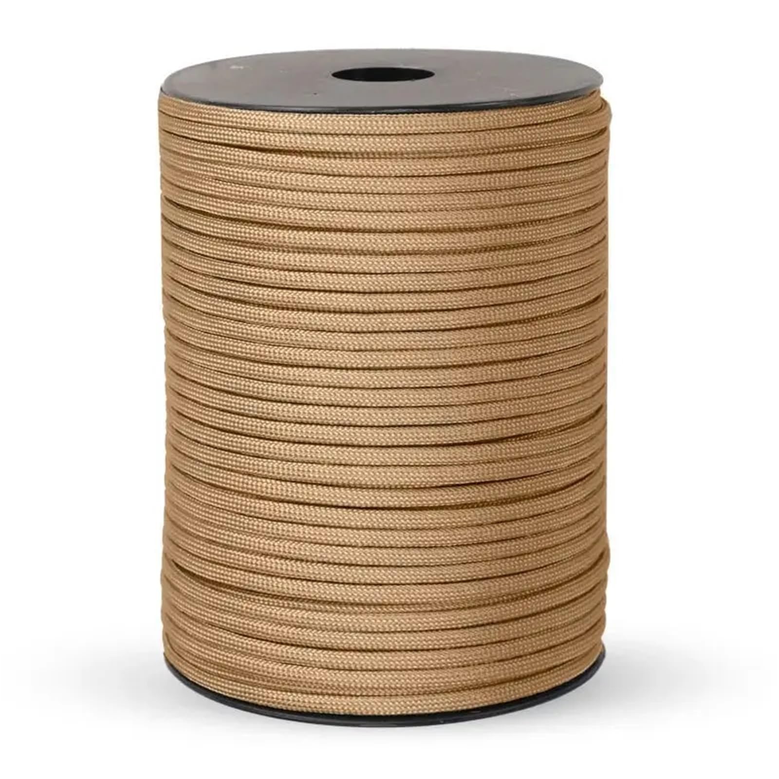 Paracorde Cordon paracorde 550 à 7 cœurs, 100M Dia.4mm, for Camping en Plein air, Longe de Survie, Corde Parachute, Accessoires Tente randonnée, Bracelet bricoler soi-même(Khaki)