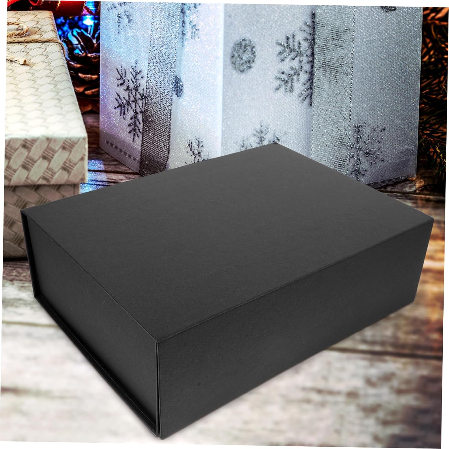 Didiseaon 2pcs Extra Large Boxes Sturdy Folding Packaging Boxes Lid for Decorative Wrapping Suitable for Occasions
