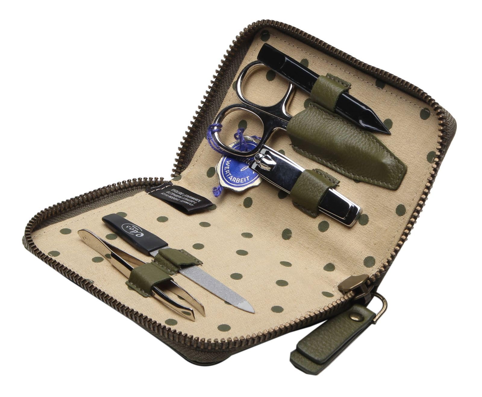 Esquire Peru Manicure Set Olive