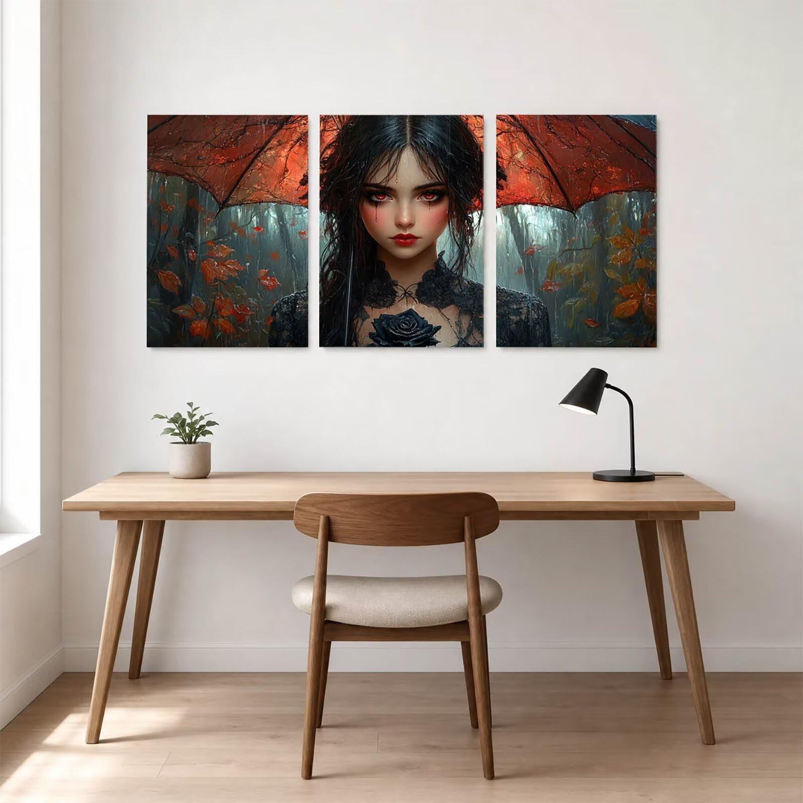 3 szt. Stojak na książki Diamentowe malowanie Dorośli 5D Diamentowe malowanie klifu, malowanie diamentowe DIY Dorośli 40 x 60 cm x 3, Haft krzyżykowy Obrazy Dekoracja salonu Nowoczesne HXZH-1249