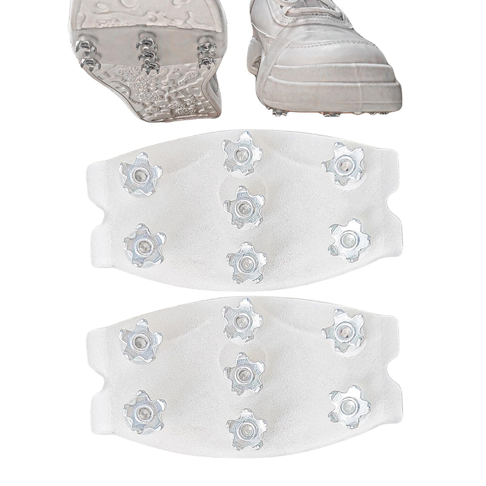 Crampons Antidérapants pour Chaussures, Adhérence Hiver Randonnée Glace Neige Femmes Hommes