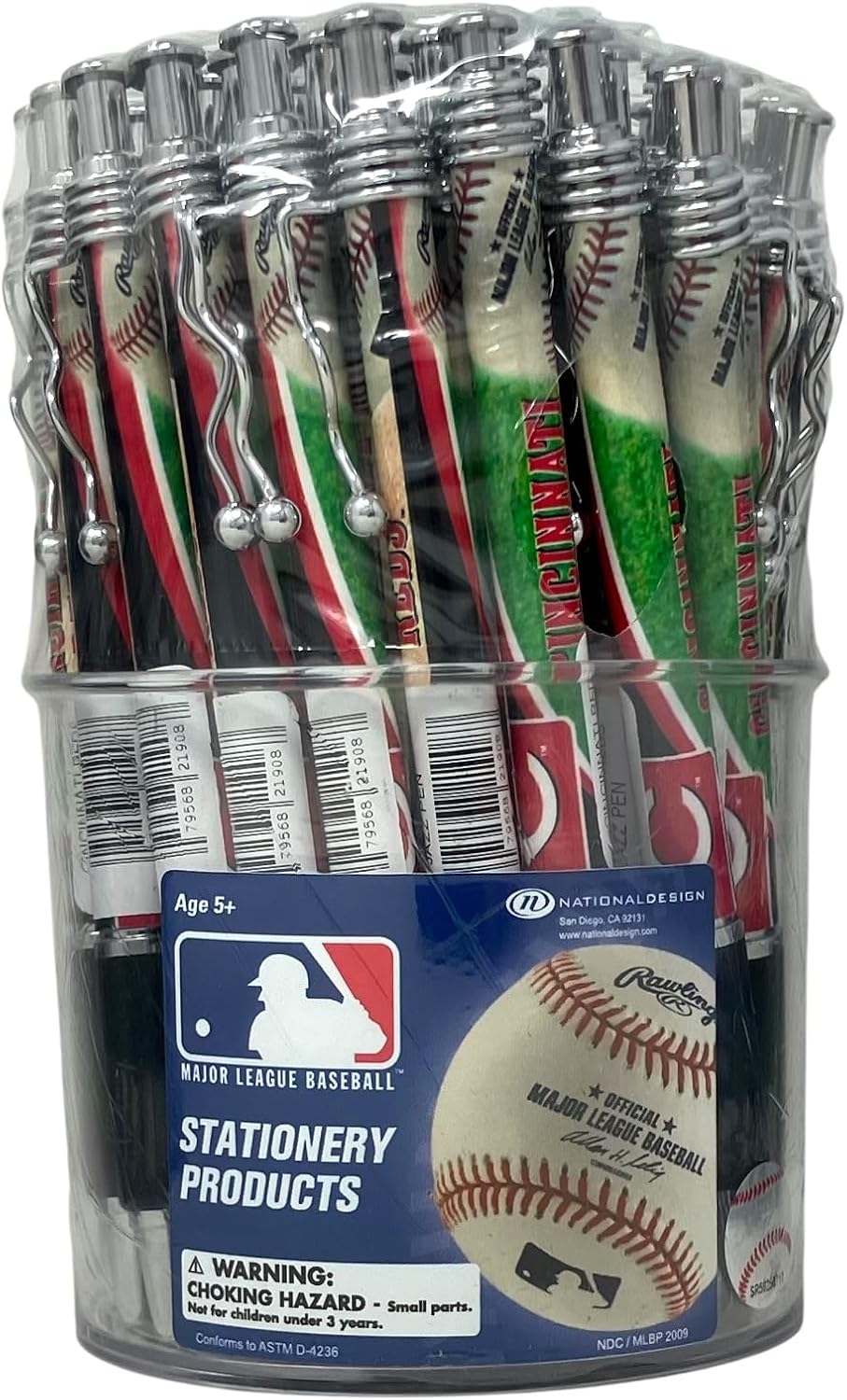 Pro Specialties Group MLB 48-Pack Tub Retractable Click Pens- Great Stocking Suffers and Party Favors (Oakland A's 48 Pen Tub)