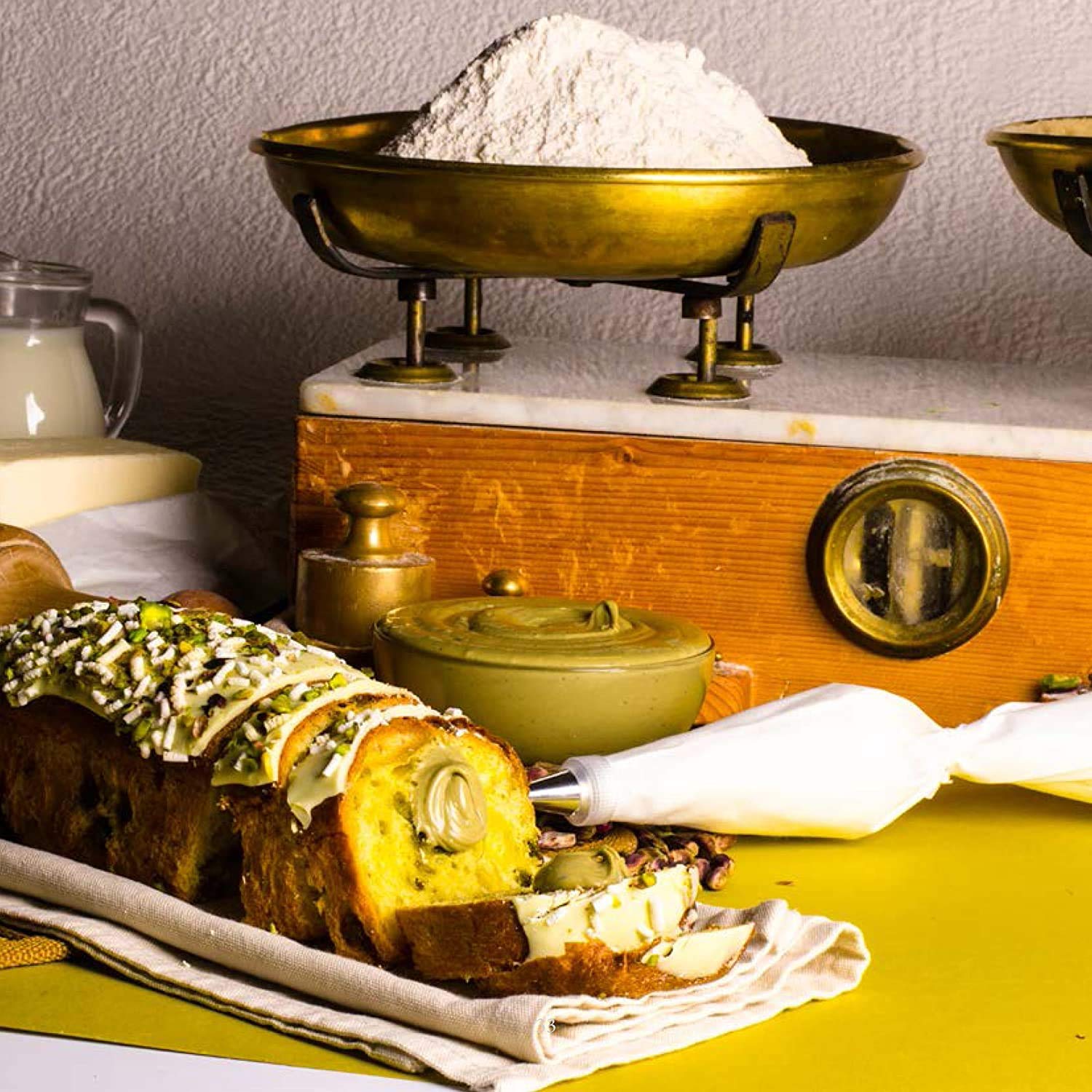 Süße Pistaziencreme | 40 % Pistazien | 5 x 190 g | Brontedolci | Italien