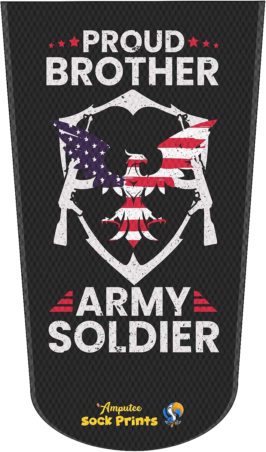 Heal with Appeal Amputee Sock, Proud Brother Army Soldier, 3ply Stump Sock