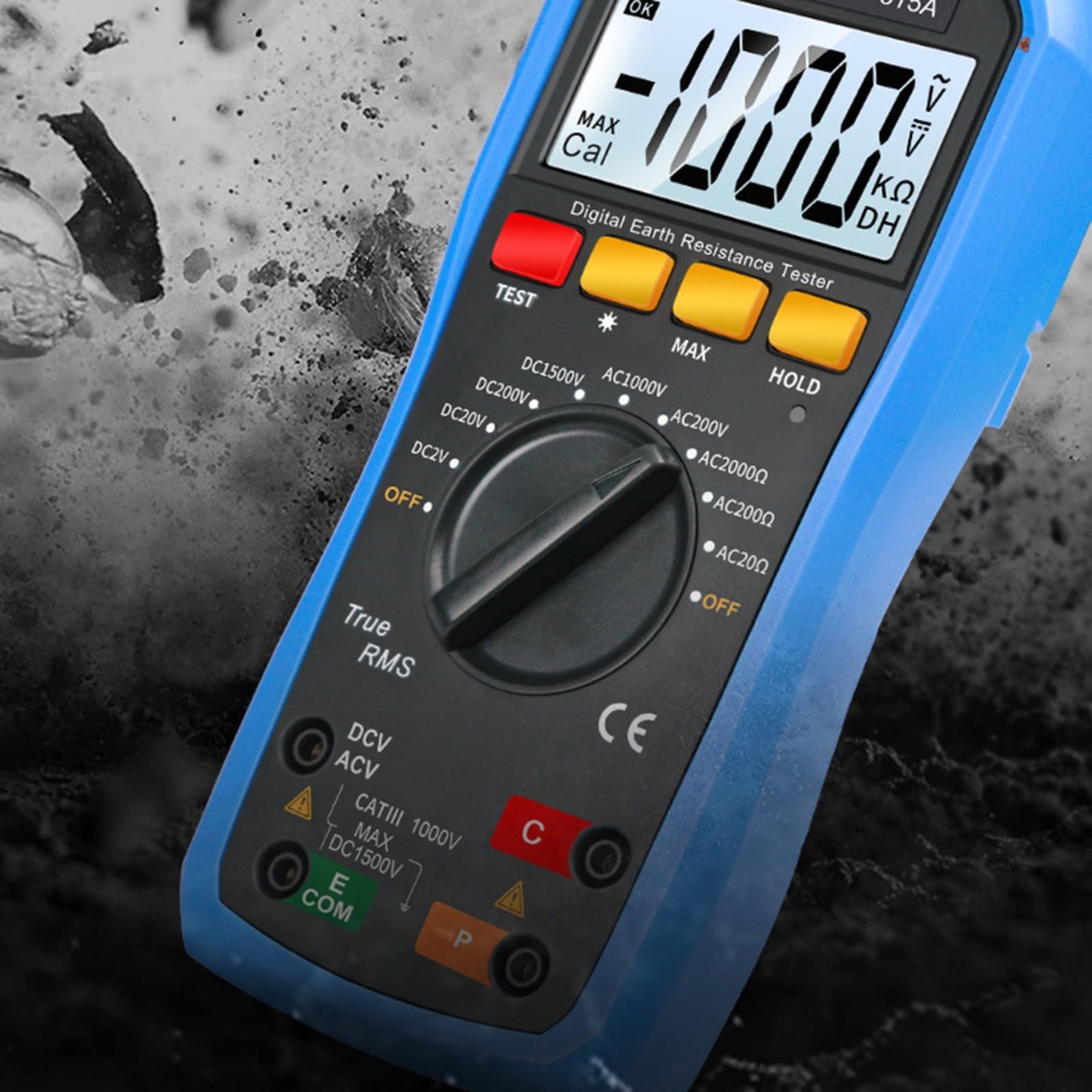 Multímetro digital 2 en 1 y medidor de resistencia de aislamiento para SK-505A, voltaje AC/DC hasta 1000 V, comprobador de resistencia a tierra con función de ohmímetro