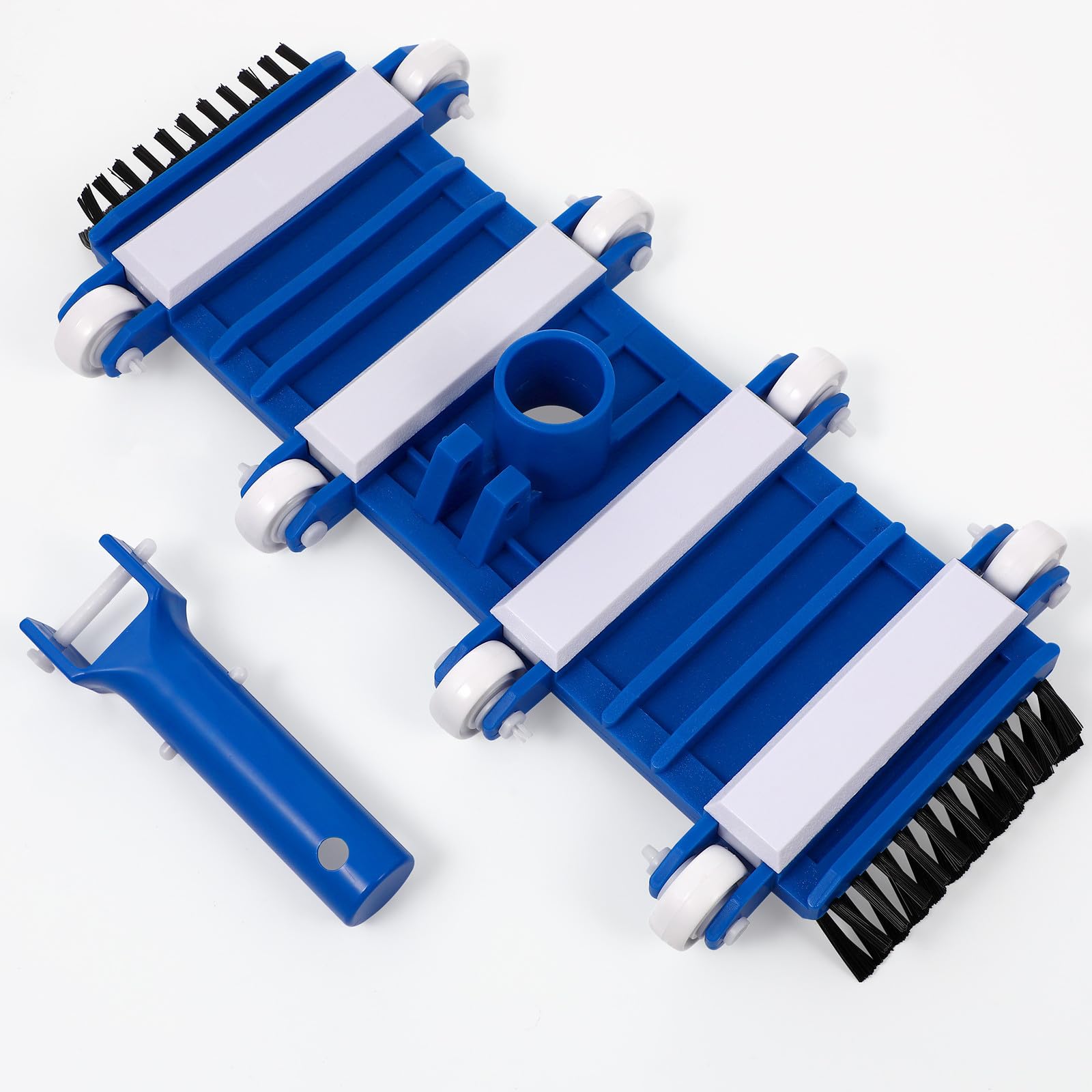 Alasum Cabezal Aspiradora Piscina 14 Pulgadas PP Plástico Cepillo Azul