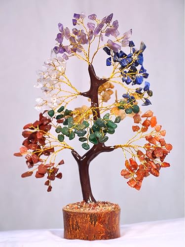 Miniatura 4 de Combo de árbol de siete chakras, colgante de árbol de la vida y colgante de orgón de 7 chakras, árbol de cristal para energía positiva, bonsái de