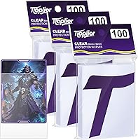 Vista 12 de Fundas para tarjetas de color azul nocturno aptas para MTG, 300 piezas de ajuste perfecto, fundas estándar para tarjetas de intercambio, tarjetas