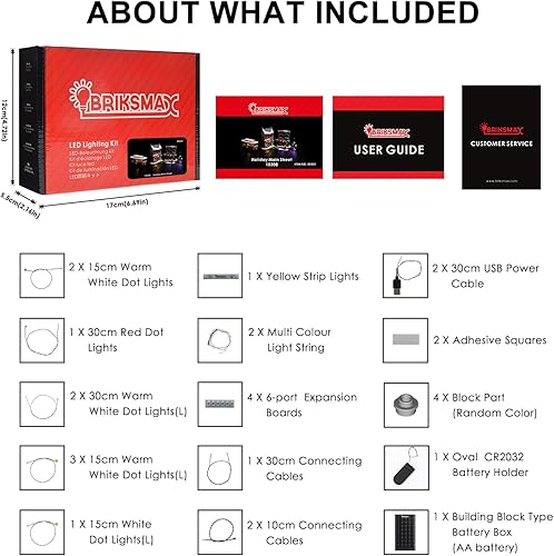 Miniatura 9 de BRIKSMAX Kit de iluminación LED para LEGO-10308 Holiday Main Street, compatible con Lego Icons, no incluye juego Lego