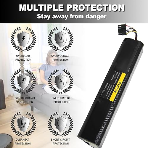 Vista 3 de Batería para Neato Botvac Serie D: Batería de repuesto para Neato Robot Vacuum D3 D4 D5 D6 D7 - iones de litio 205-0011 205-0013 945-0225 14.4V