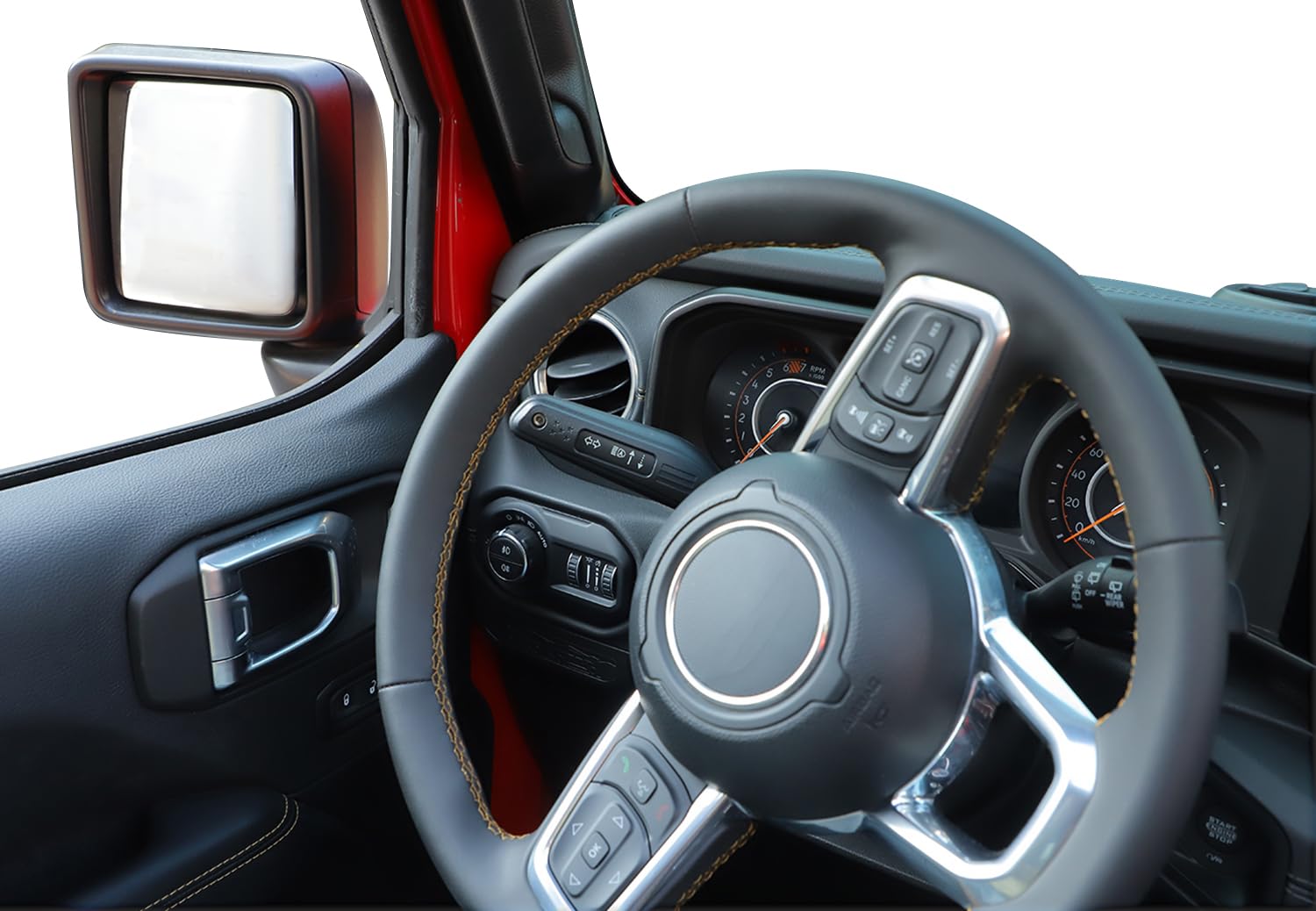 Turn Signal Lever Extension Blinker Switch Extension for Jeep Wrangler JL Gladiator JT 2018-2025 Interior Accessories Indicator Switch Extension Cover (American Flag Pattern)
