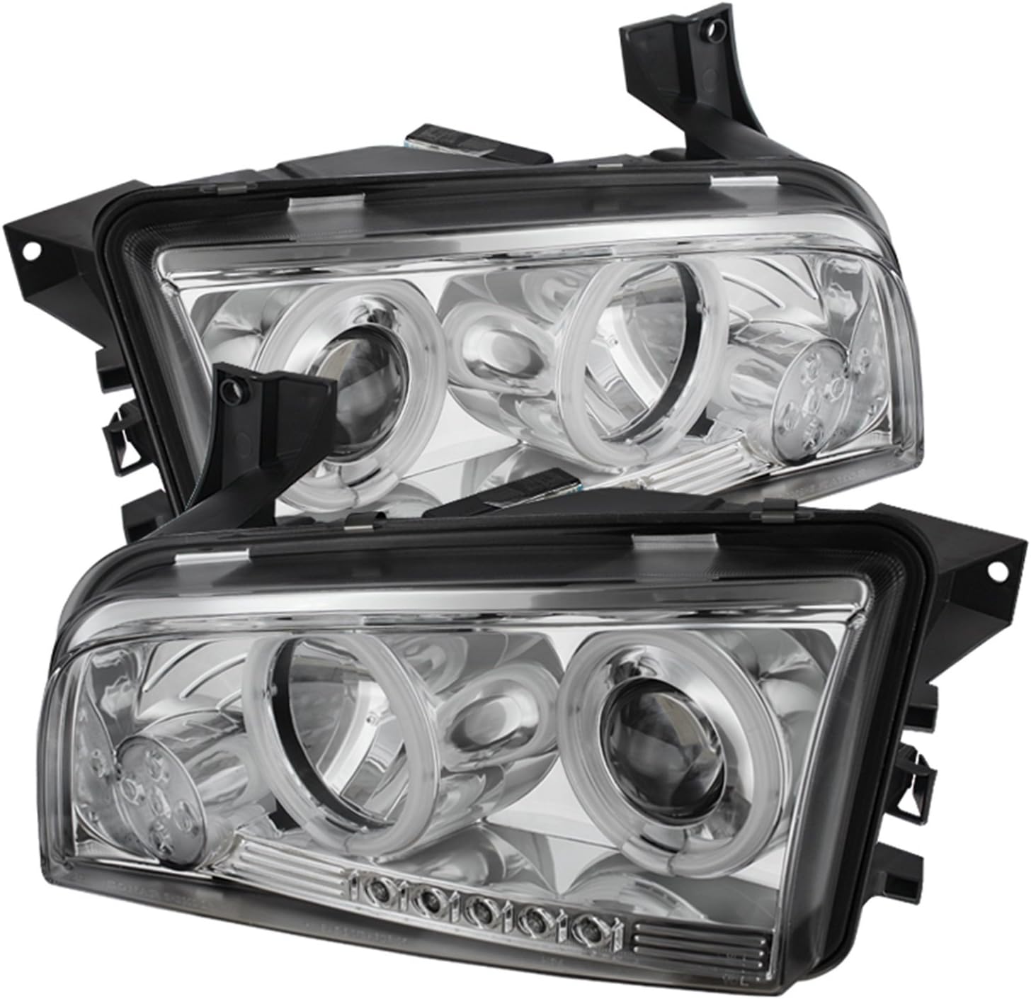 Spyder Auto Dodge Charger Chrome CCFL LED Projector Headlight