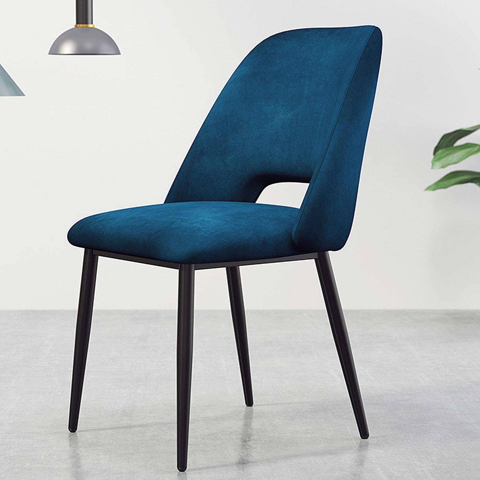 Chaise en velours salle à manger design de luxe fauteuil chic